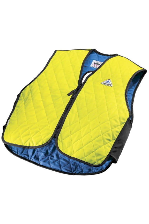 HyperKewl Evaporative Cooling Vest - Sport - Hi-Viz Lime - Safety Harness Ready L