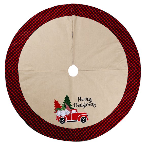 TechNvoa Christmas Tree Skirt Burlap Car Tree Base Cover Holiday Gift for Christmas Home Decor