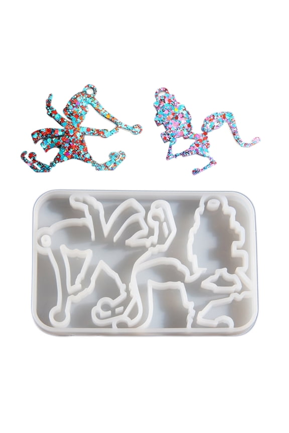 Elf Shaped Silicone Mold For Handcrafted Resin Jewelry Christmas Decoration Keychains And Personalised Gift Creation