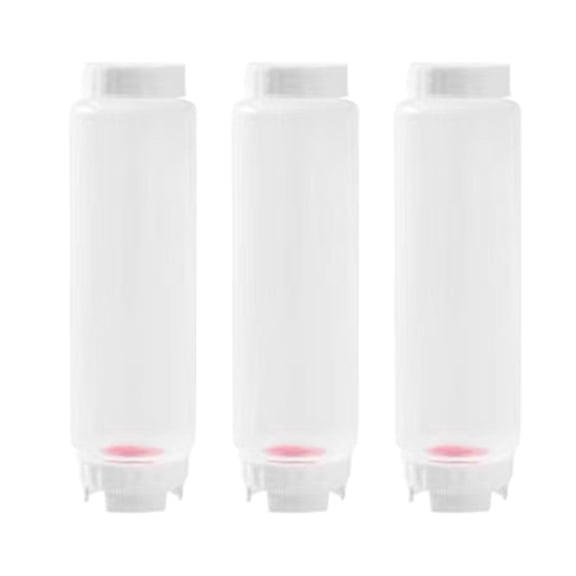 TechNvoa Squeeze Bottles 3 Pack, 500mL Condiment Squeeze Bottles for Cooking