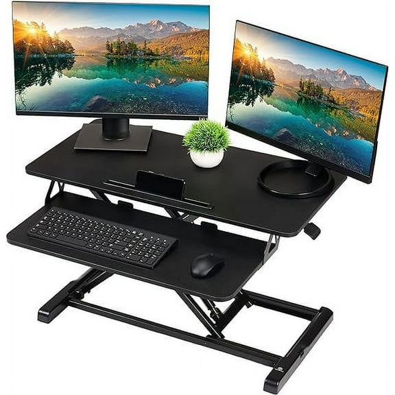 TechOrbits Black Standing 32" Desktop Converter