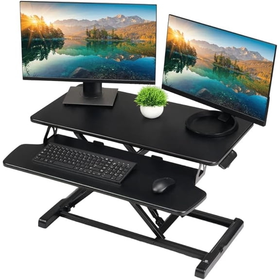 TechOrbits Black Standing 36" Desktop Converter
