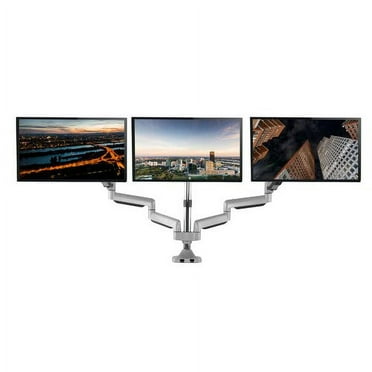 TechOrbits Universal Desk Mount for Triple Monitor - Fits Three 13-30" Monitors
