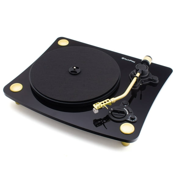 TechPlay Ghost B, 2 Speed Belt Driven Turntable with Bluetooth Broadcast. Connects to Your Bluetooth Speakers wirelessly