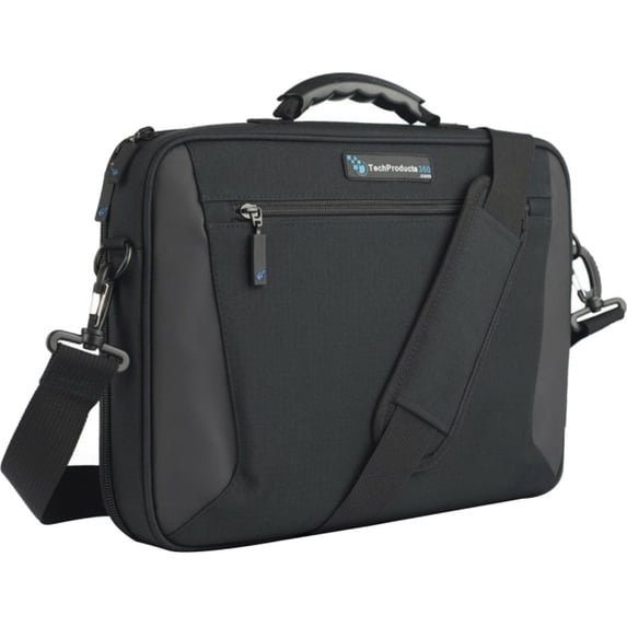 TechProducts360 Alpha Carrying Case for 14" Notebook, Tablet - Scratch Resistant Interior - Shoulder Strap, Handle