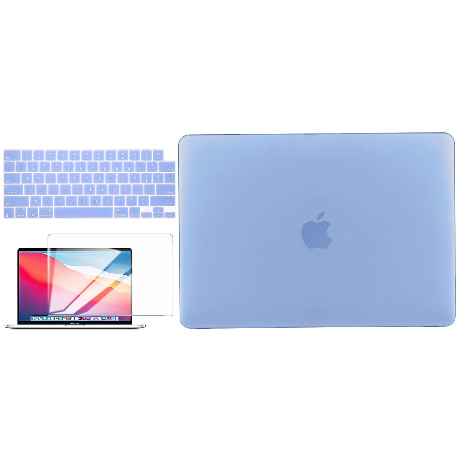 TechProtectus Laptop Case with Keyboard Cover and Screen Protector Serenity Blue (TP-SB-K-MP16M1X)
