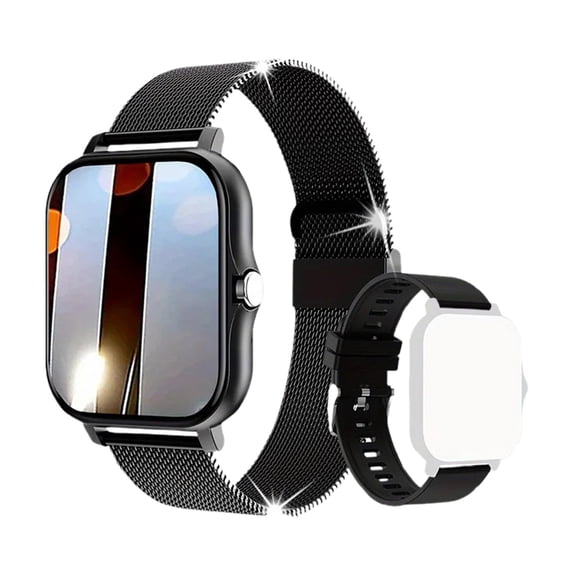 TechToyHub 1.44in Full Touch Smartwatch, Waterproof Fitness Tracker with Call Answer, Dual Straps for Women & Men, Activity Monitor for Running