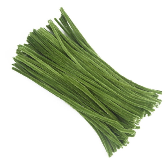 TechToyHub 12 inch Pipe Cleaners for Crafts 100 Pack 6mm Thick Fuzzy Sticks 8 Candy Colors DIY Chenille Stems for Wreath Making Decorating Modeling Art Supplies