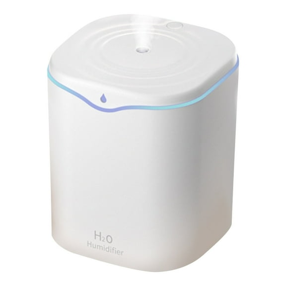 TechToyHub 2L Dual Spray Humidifier 5.1x5.1x6.3in Mini USB Powered Silent Aromatherapy Air Purifier Fine Atomization Portable Mechanical Control Humidifier for Home Bedroom Office Desktop