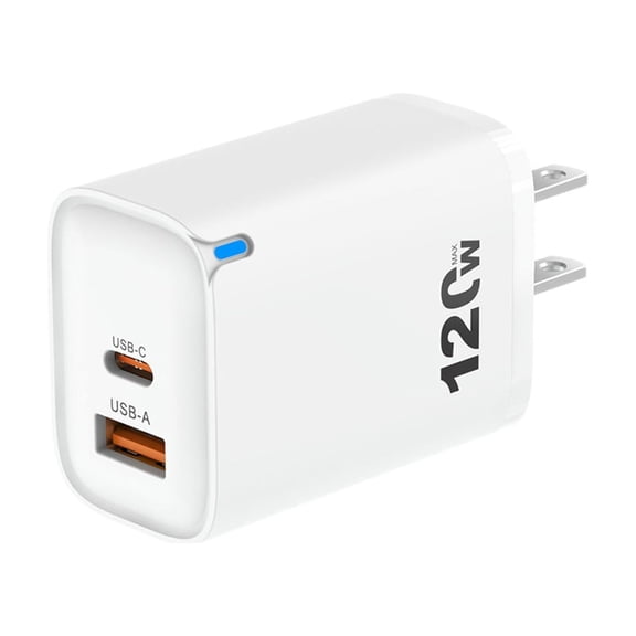 TechToyHub 5 Port USB Charging Head for Mobile Phone or Tablet, PD Fast Charger Plug for Home or office, Compact for Travel, 3.5x1.6x1.2in
