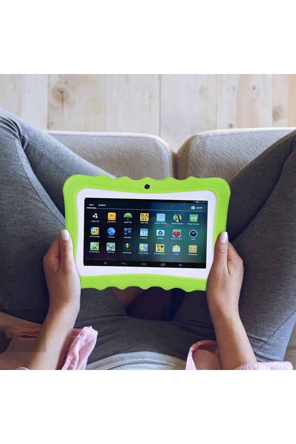 7 Inch 1GB RAM 16GB ROM Quad-Core Tablet PC with WiFi Bluetooth Camera 1024x600 Resolution 5 Point Capacitive Screen for Home Office Travel Android 4.4 3000mAh Battery