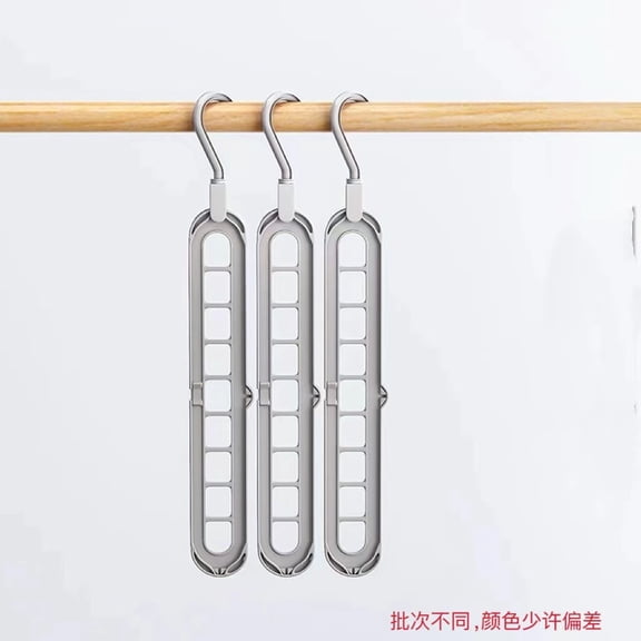 TechToyHub 9-Hole Hanger Organizer,Multifunctional Closet Storage,for Wardrobe Space Saving,360 Rotating 1Pc