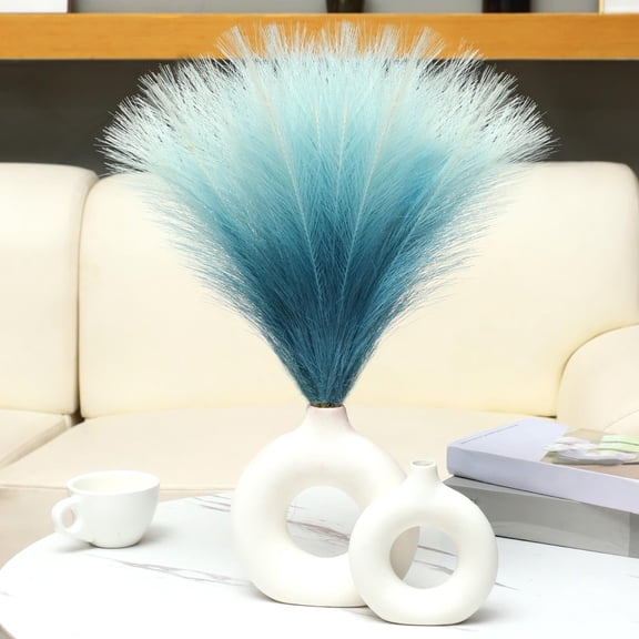 TechToyHub Artificial Pampas Grass 10 Pcs 21.7in, Fake Gothic Flowers for Christmas Tree, for Wedding Birthday Party Decoration, Plastic Multicolor