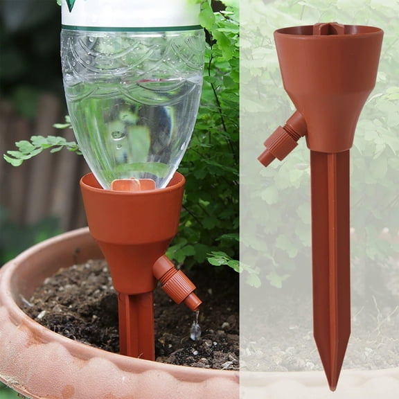 TechToyHub Automatic Plant Waterer, Slow Drip Irrigation System for Indoor Outdoor Plants, Garden Watering Tool with Adjustable Flow, 1pc