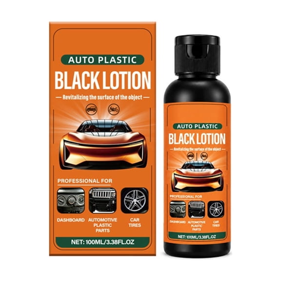 TechToyHub Automotive Plastic Refurbishment Agent, 100ml, for Car Interior Exterior, Restores Shine, Prevents Fading, Easy to Use