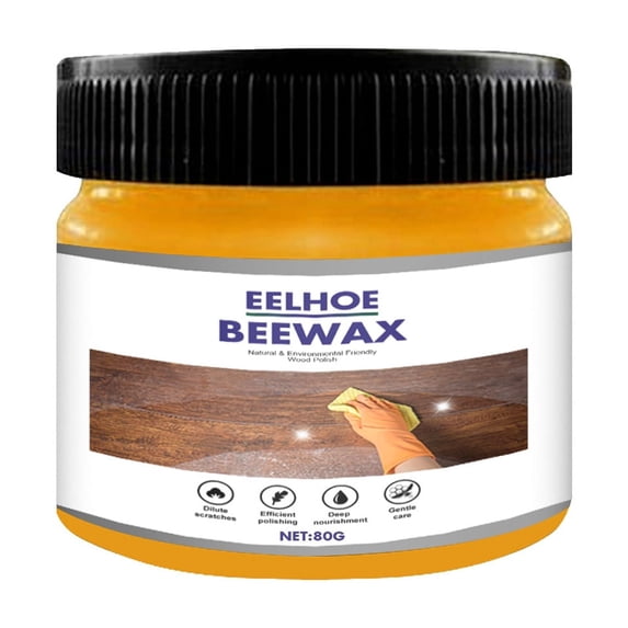 TechToyHub Beeswax Furniture Polish 20g Natural Wood Cleaner for Wood Furniture Cabinets Floor Remove Scratches Restore Dull Finish Household Care