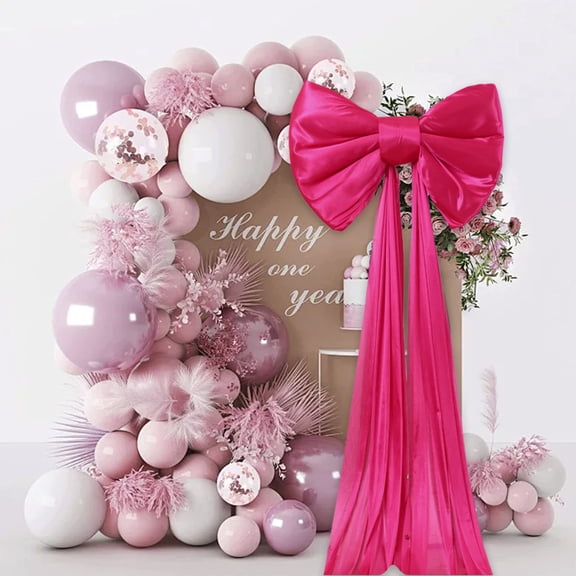 TechToyHub Big Bows Decorations, 19.7x15.0 Inches, Polyester Material, Elegant & Eye-Catching Focal Point, for Party Wedding Wall Baby Shower Christmas Tree Birthday Decorations