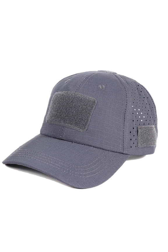 Breathable Mesh Sun Hat for Outdoor Sports, Adjustable Baseball Cap with Sunglass Slots, Tear Resistant Fabric for Hiking and Fishing, Customizable with Patches, One Size Fits Most