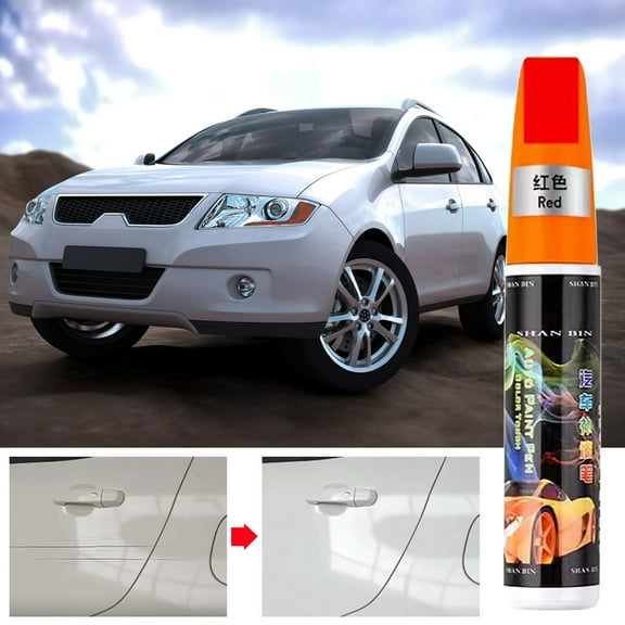 TechToyHub Car Scratch Removal Pen, 12ml 2-in-1 Paint Refinishing, Repair for Vehicle Scratch & Chip, Fast Drying with Brush & Metal Tip