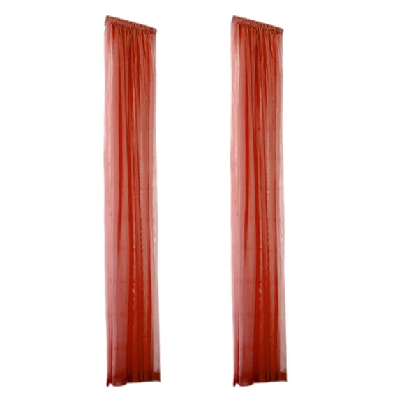 TechToyHub Colorful Gauze Voile Curtain, 78.7x31.5in, for Door Window Glass, Transparent Screen Light Filtering