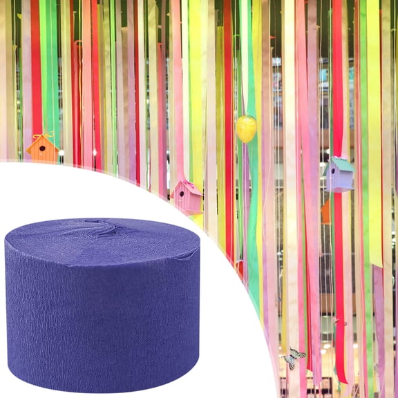TechToyHub Crepe Paper Streamer Roll, 1.8x82.0 Ft, Flame Retardant & Fade Resistant, for DIY Crafts Party Decor