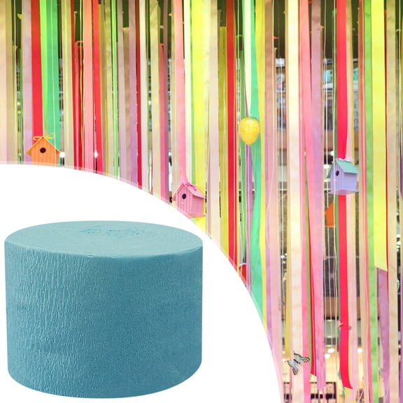 TechToyHub Crepe Paper Streamer Roll, 1.8x82.0 Ft, Flame Retardant & Fade Resistant, for DIY Crafts Party Decor