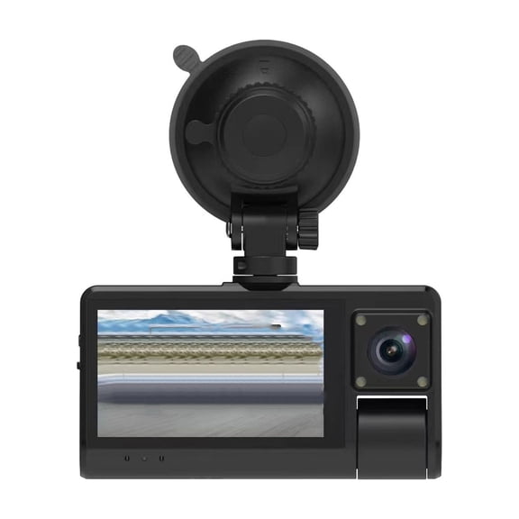 Dash Cam Front Inside and Rear, 3.0in IPS Touch Screen 1080P HD Car Dash Camera, WDR Night Vision Wide Angle Lens, Built-in WiFi APP Control, 24H Parking Monitor Loop Recording