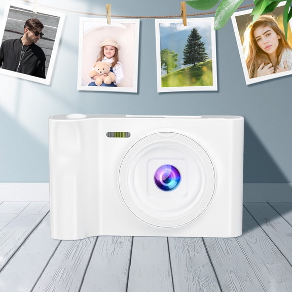 TechToyHub Digital Camera 8MP 4.1x2.4x1.6in Portable Retro Mini Camera 8X Digital Zoom 140掳 Wide Angle Electronic Anti-Shake Face Detection Beauty Shooting Compact Pocket Camera for Students