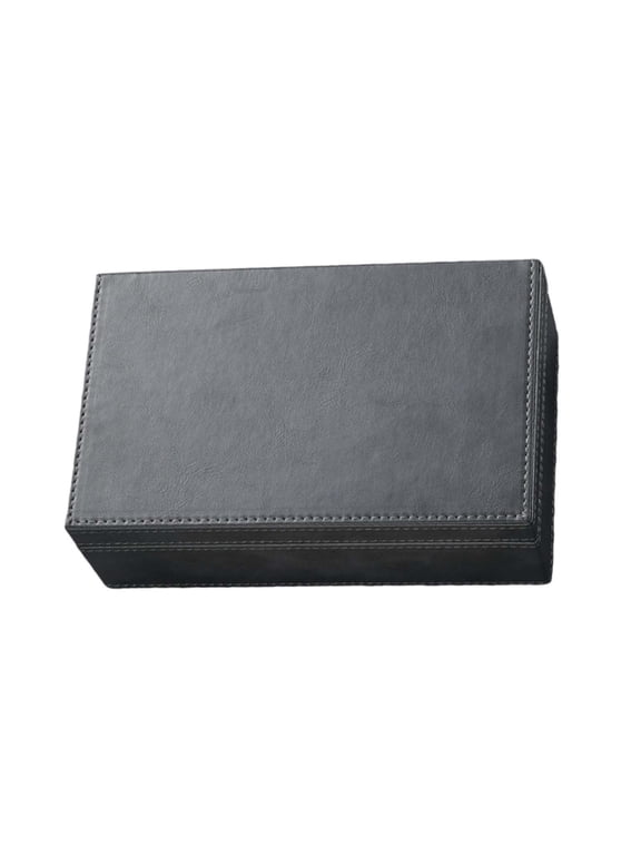 Faraday Box for Car Keys, Signal Blocking Case with Leather and Wood Design, RFID Blocker for Keyless Entry, Large Capacity for Key Fobs and Wallets