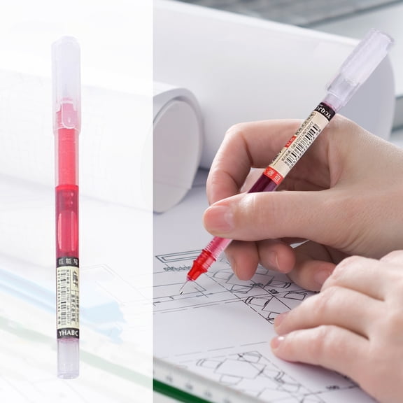 TechToyHub Fast Drying Rollerball Pen with 0.5mm Fine Point, Liquid Gel Ink for office or Home, Frosted Grip with Smooth Writing, Size 5.7x0.4x0.4in