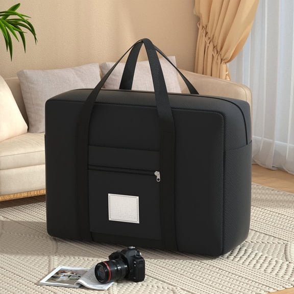 TechToyHub Foldable Waterproof Travel Storage Bag, Extra Large Handbag for Moving, for Clothes and Luggage, Durable with 14.6 x 11.8 x 5.1 in Size