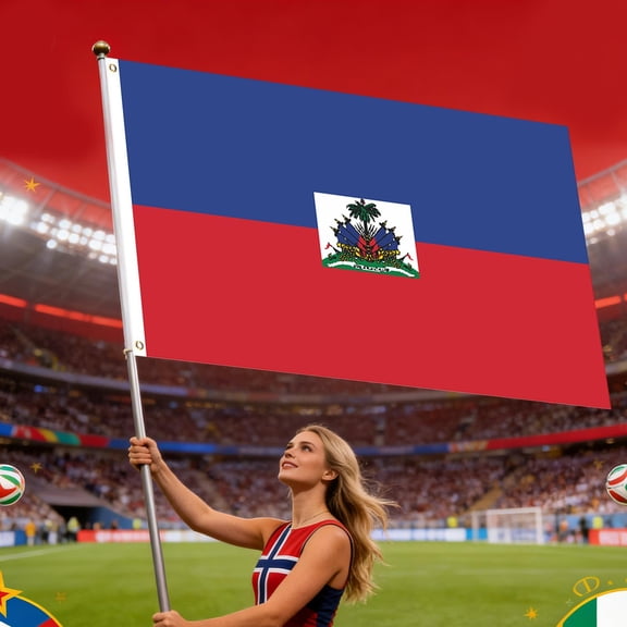 TechToyHub Football Fan Celebration Flag 35.4x59.1 Inch Multicolor Waterproof Large Handheld Flag Wear Resistant Fade Resistant Decor for Match Watching Sports Parties Bar Atmosphere Decoration