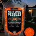 thumbnail image 1 of TechToyHub Glow in the Dark Stones 400pc Luminous Pebbles for Outdoor Garden Decor Night Glow Rocks Landscape Stepping Stones Solar Outdoor Lights Waterproof Walkway Patio Yard Decor, 1 of 8