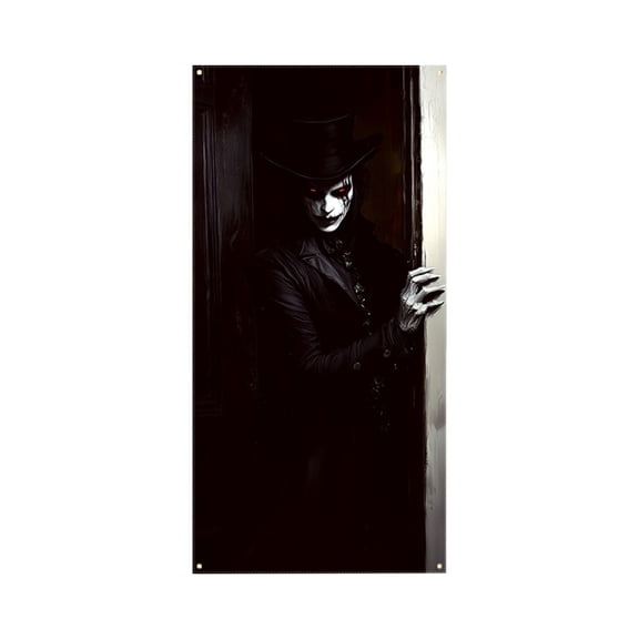 TechToyHub Halloween Door Hanging Curtain Party Festival Scene Layout Supplies Decorative Porch Hanging Cloth, 70.9x35.4in Polyester Door Cover for Porch