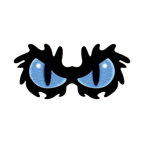 TechToyHub Halloween Luminous Eyes Hanging Wooden LED Eye Lights Festive Mood Decoration, 21.0x8.1in Wood LED Wall Hanging for Halloween Party Decor