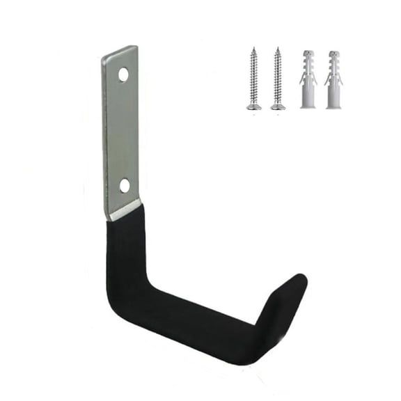 TechToyHub Heavy Duty Steel Garage Storage Hook, Wall Mount U-Hook for Tools, for Bikes and Ladders, Non-Slip PVC Coating with 50 lbs Capacity