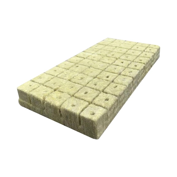 Hydroponic Rockwool Grow Cubes for Soilless Cultivation, Seed Starting Plugs & Clone Rooting Cubes, High Water Absorption Breathable Propagation Blocks for Vegetables, 50 Plugs 1.2 in