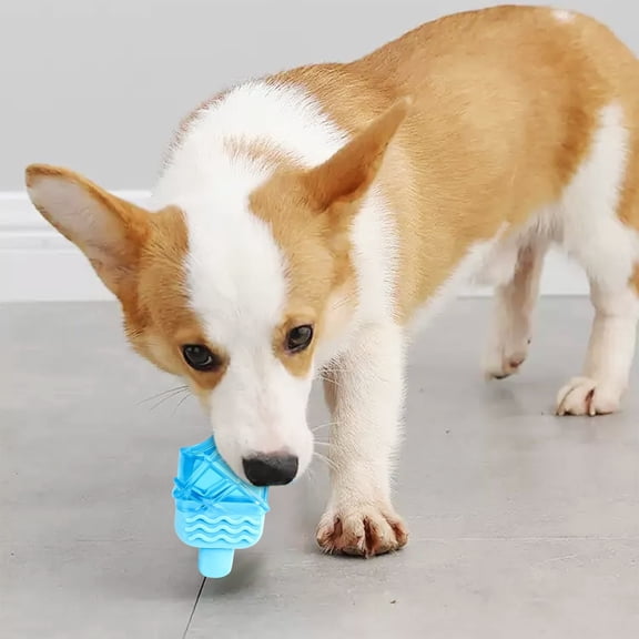 TechToyHub Ice Cube Shape Pet Teething Chew Toy, Cooling Water-Filled Dog Toy for Teething Relief, Durable Non-Toxic Silicone, Summer Heat Relief for Puppies & Small Dogs, Bite-Resistant