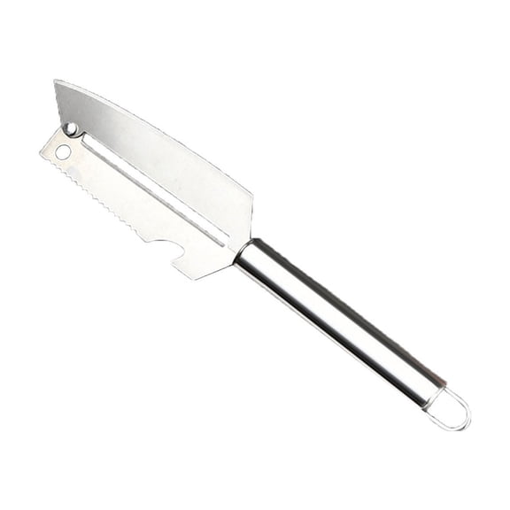 TechToyHub Kitchen Stainless Steel 4 In One Peeler, 8.1x1.5in Vegetable and Fruit Scraper, Rust Proof Blade with Tail Hook, Comfortable Grip for Potatoes, Easy Clean