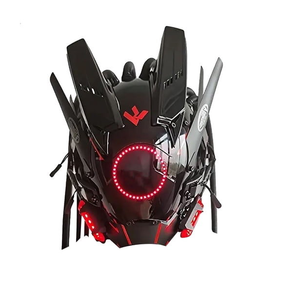 TechToyHub LED Light Up Mask, Punk for Music Festival, PC with Clear Vision, 1 Pack for Cosplay and Party Makeover