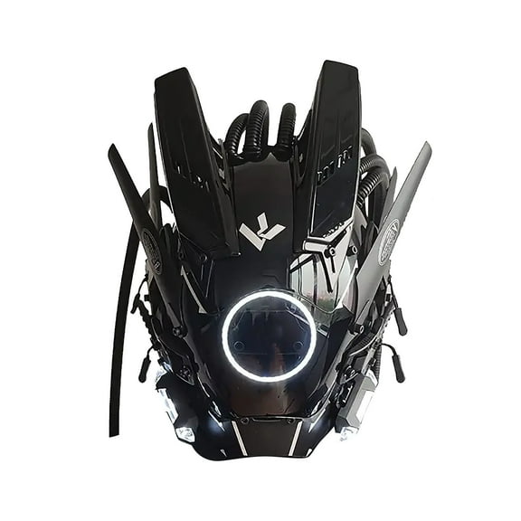 TechToyHub LED Light Up Mask, Punk for Music Festival, PC with Clear Vision, 1 Pack for Cosplay and Party Makeover