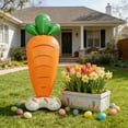 thumbnail image 1 of TechToyHub Large Easter Foil Balloons 61×25.2 Inch Standing,Carrot & Bunny Balloons for Easter Party Decorations,Easy Inflate No Frame Needed Long Lasting Indoor Outdoor Holiday Decor, 1 of 6