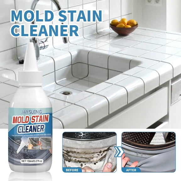 TechToyHub Mold Remover Gel, 3.4 oz Cleaner for Washing Machine Strips, Mildew Cleaner for Tile and Grout, Bathroom and Home Kitchen
