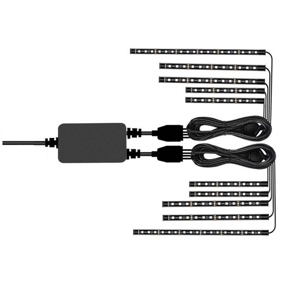 TechToyHub Motorcycle LED Light Kit Flexible Waterproof Neon Light Strip Kit for 12V Motorcycles Bicycles with App Remote Control 8 Colors 16 Modes IP68 for Bike ATV