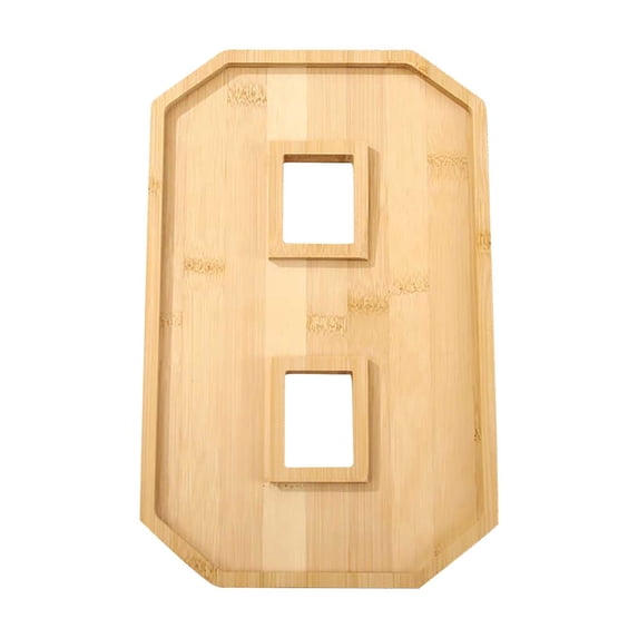 TechToyHub Number Tray Fruit Cheese Platter Large 11.6 in Wooden Serving Board for Birthday Party Snack Vegetable Tray Charcuterie Board Fillable Number Frame for Holiday Gathering Meat