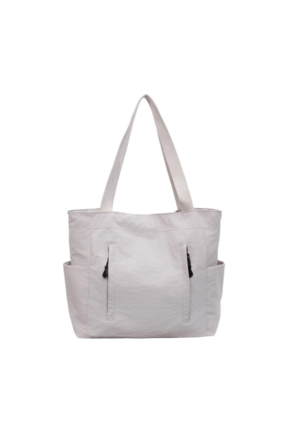 Nylon Tote Bag Large Capacity for Women, Casual Shoulder Handbag for Work or School, Lightweight for Travel, 16.1x12.2x5.9in