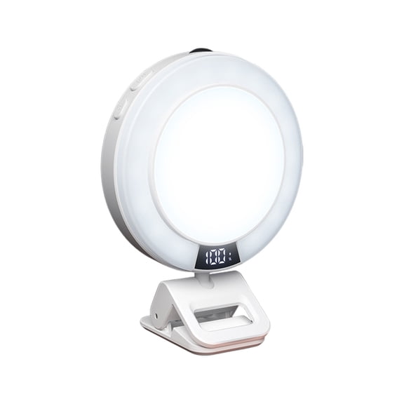 TechToyHub Plastic LED Light for Phone, 4.6x3.2x1.4in Portable Selfie Fill Light, Adjustable Color Temp for Tablet Video, RGB Ambient with Display