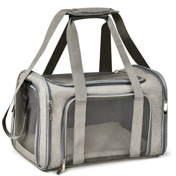 TechToyHub Portable Pet Carrier for Cats and Dogs, Soft Mesh Material for Breathable and Comfortable Travel, Adjustable Shoulder Strap and Spacious Interior, Easy to Clean by Wiping