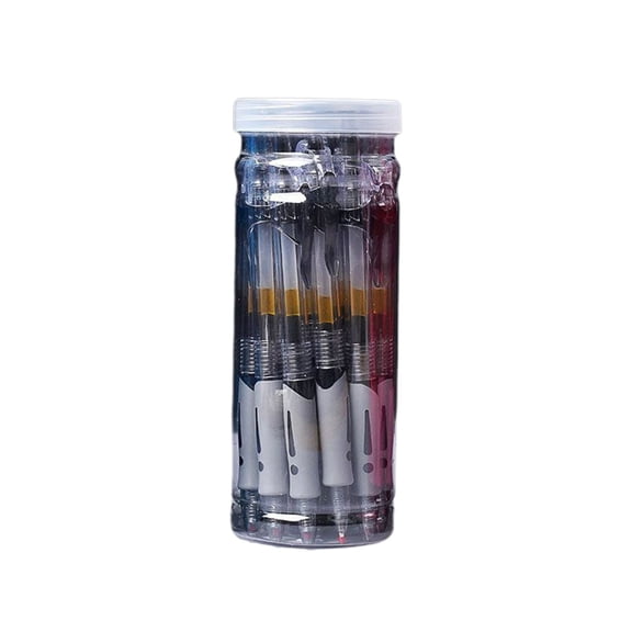 TechToyHub Retractable Gel Pen Set of 12, 0.5mm Fine Point for Journaling or office, Black Ink with Soft Grip and Fast Drying, Size 5.6in