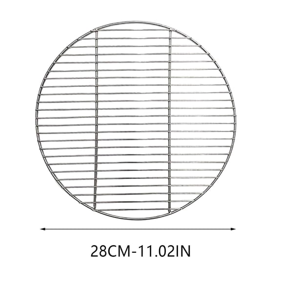 TechToyHub Round Stainless Steel Cooking Grate BBQ Grill Grids Baking Tray, 11.8 in 13.8 in 15.7 in Multi Size Round Mesh Design, High Temperature Resistant Even Heat Distribution Easy to Clean